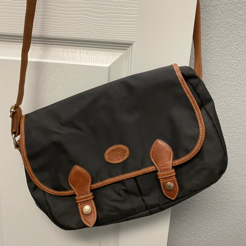 Rare Black Nylon Longchamp Bag